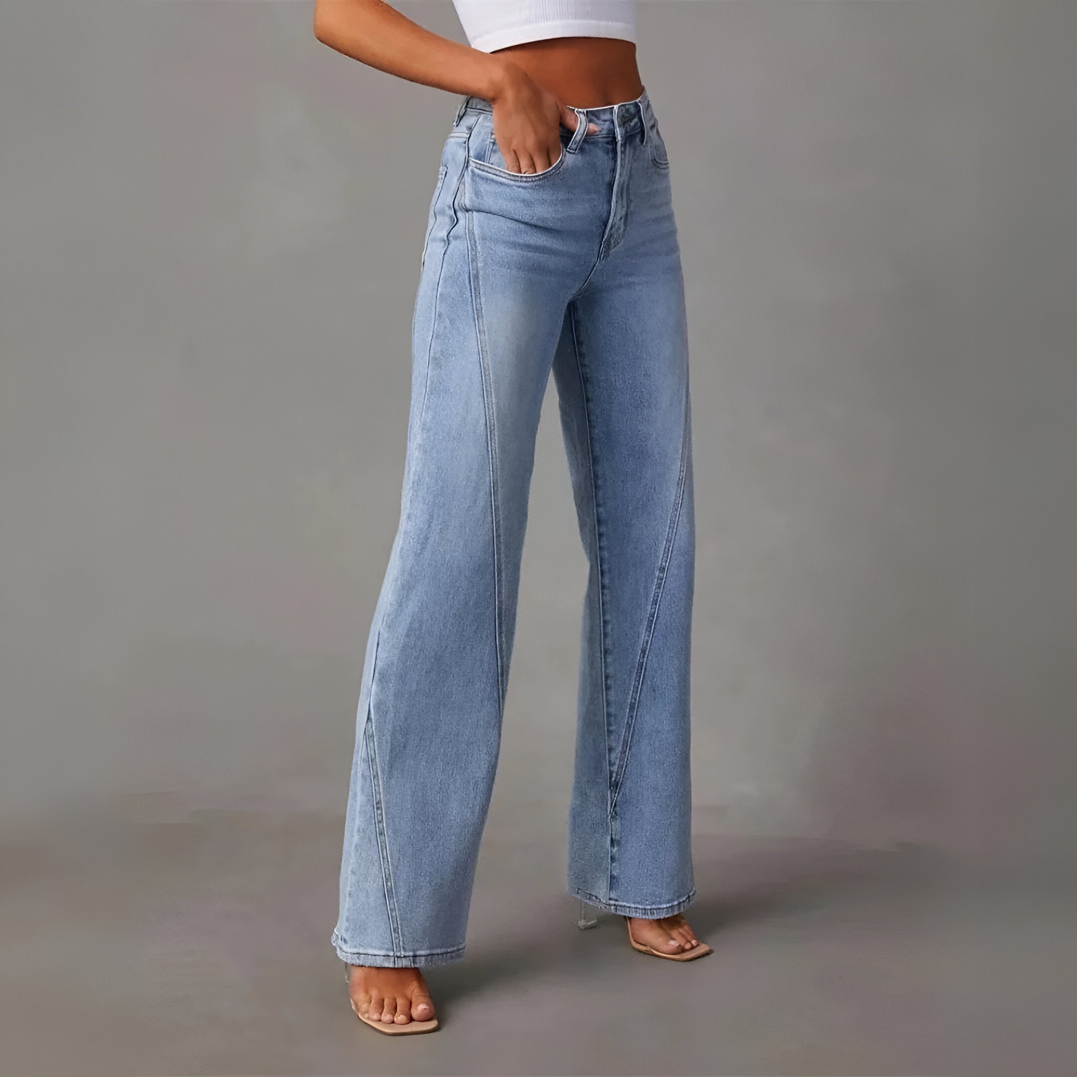 Dorothea Jeans met rechte pasvorm