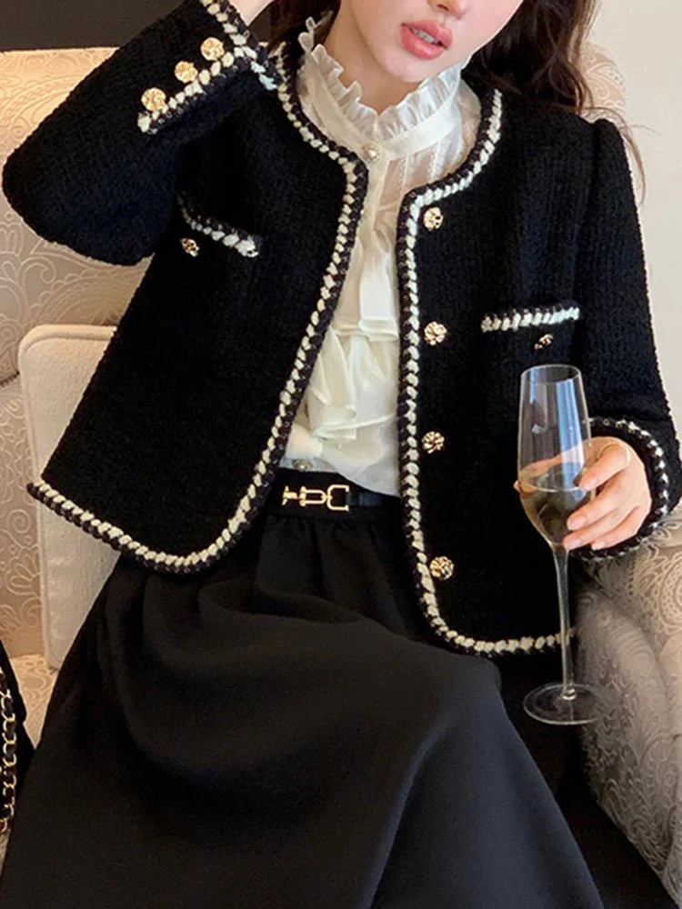 Emelda Vintage-Tweed-Blazer