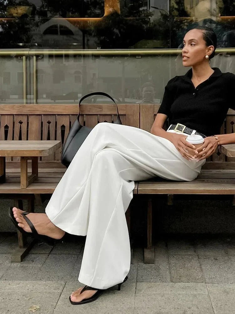 Eunice Klassieke Broek met Wijd Been