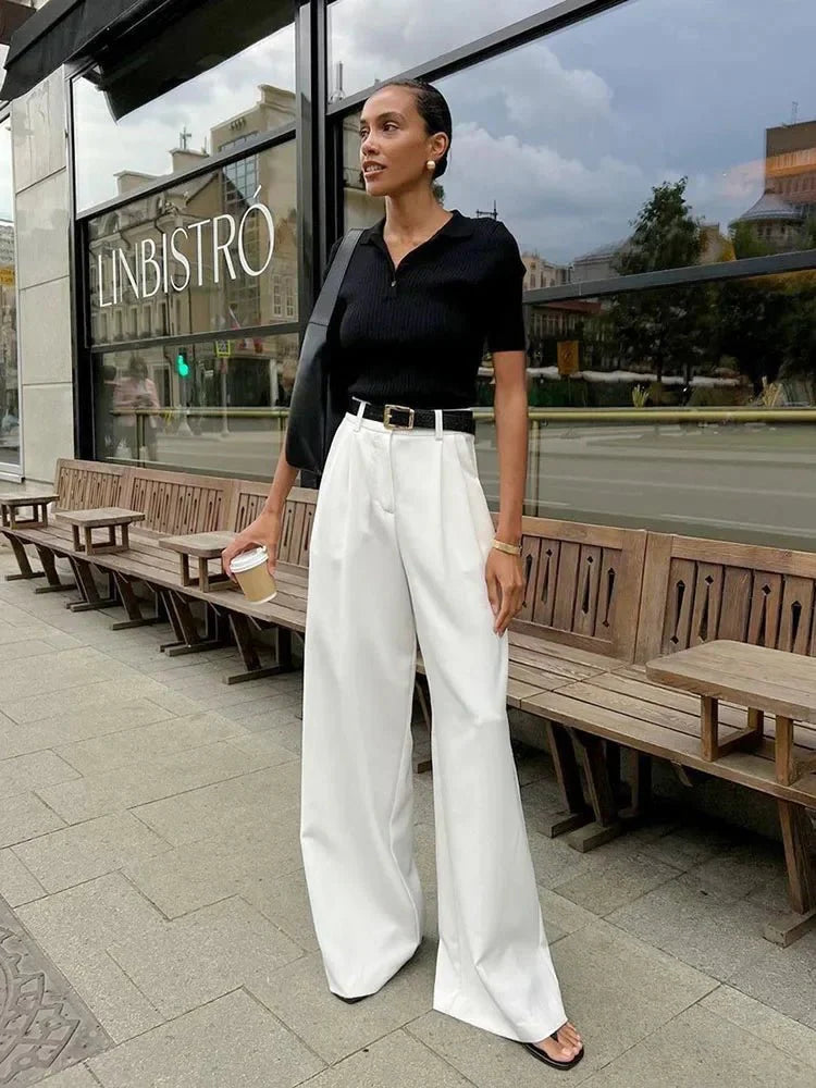 Eunice Klassieke Broek met Wijd Been
