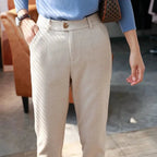 Halley Tweed-broek met Hoge Taille