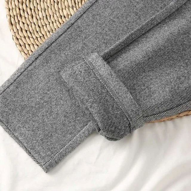 Halley Tweed-broek met Hoge Taille