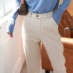 Halley Tweed-broek met Hoge Taille