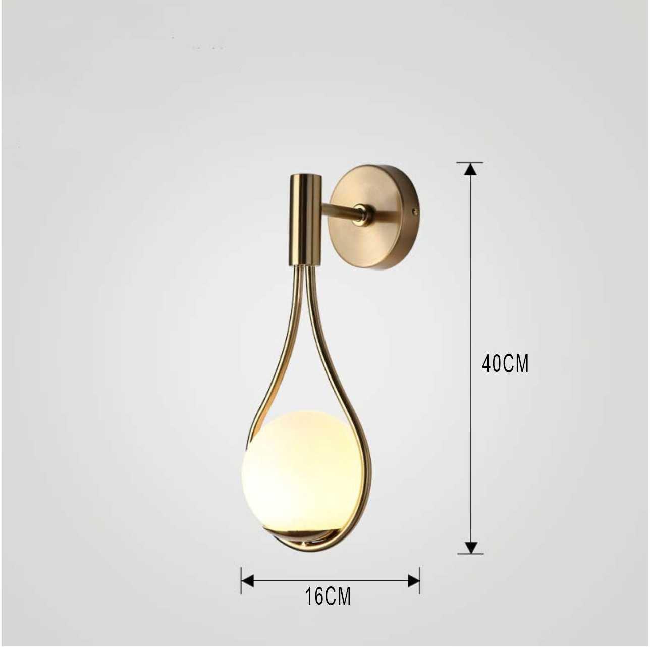 Incanto Industriekogel-Wandlamp