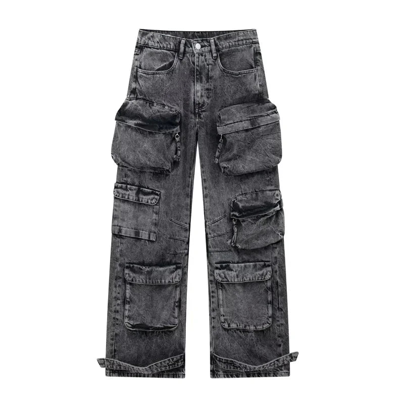 Ines Streetwear-Jeans met Wijde Pijpen