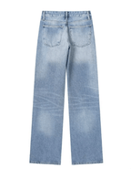 Jacklyn Hoge Taille Straight Denim Jeans