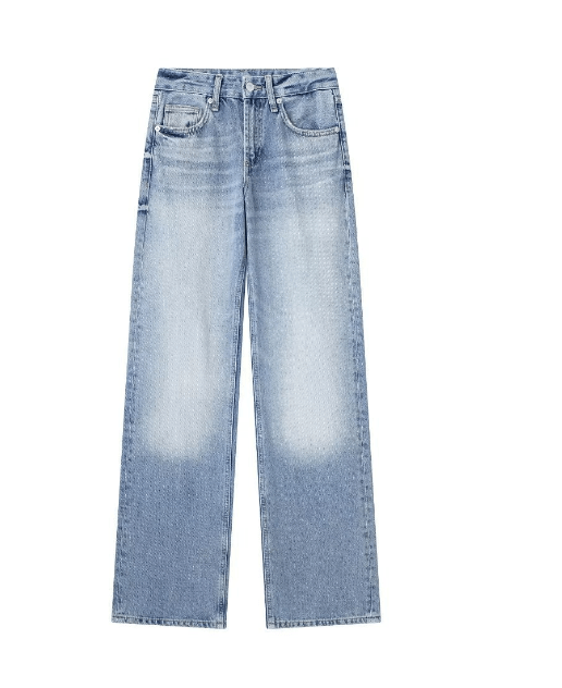 Jacklyn Hoge Taille Straight Denim Jeans
