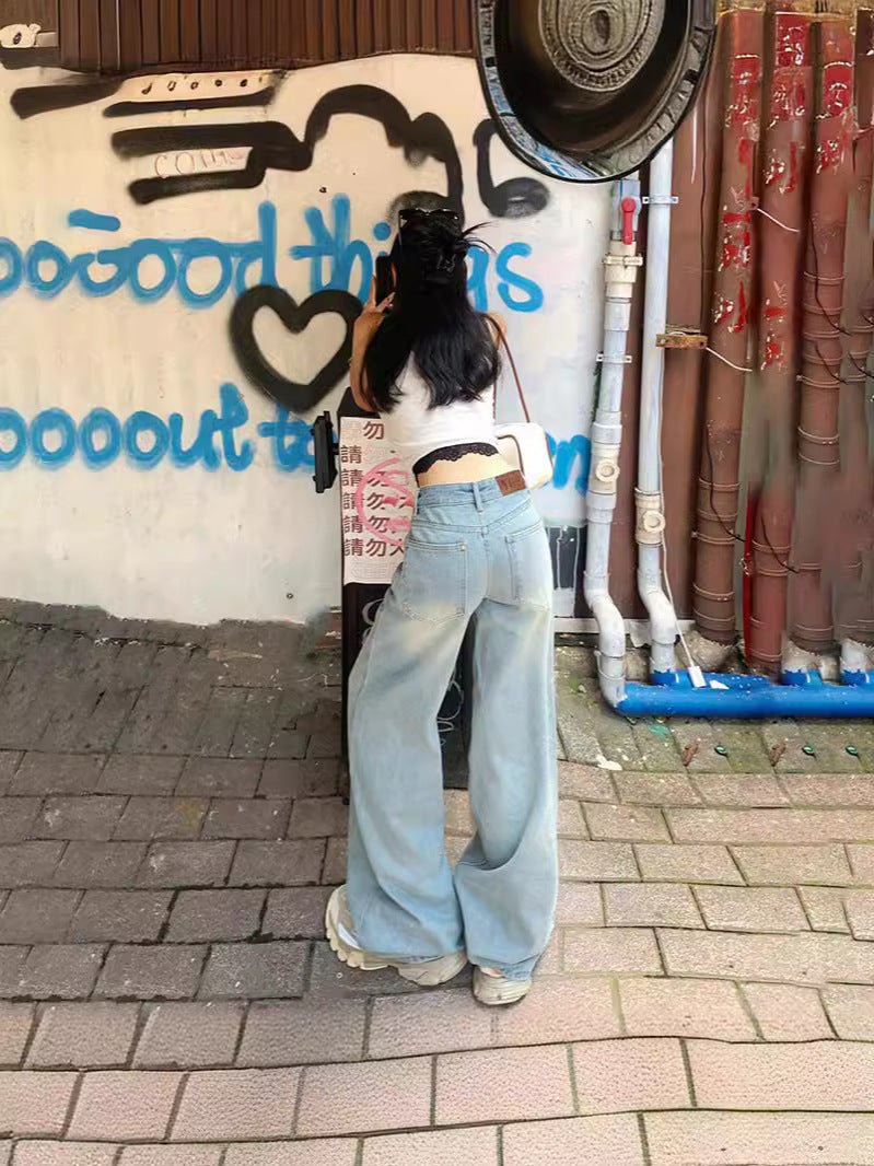 Jobelle Hoge Taille Baggy Jeans
