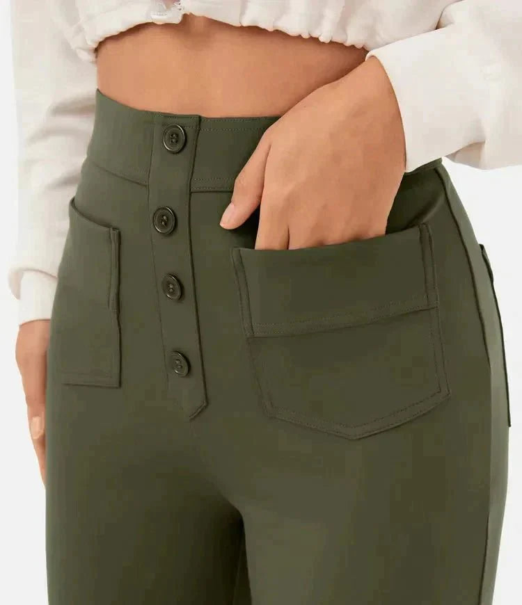 Josefine Hoge Taille Elastische Broeken