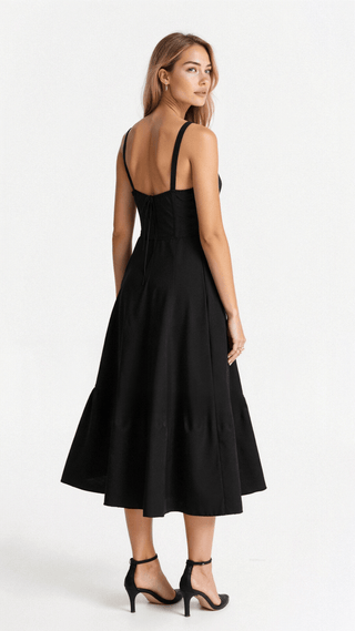 Kiana Korset Midi-jurk