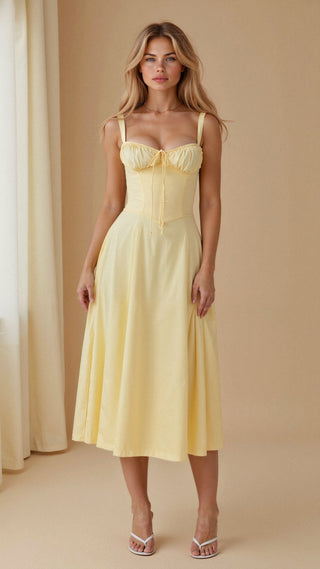 Kiana Korset Midi-jurk