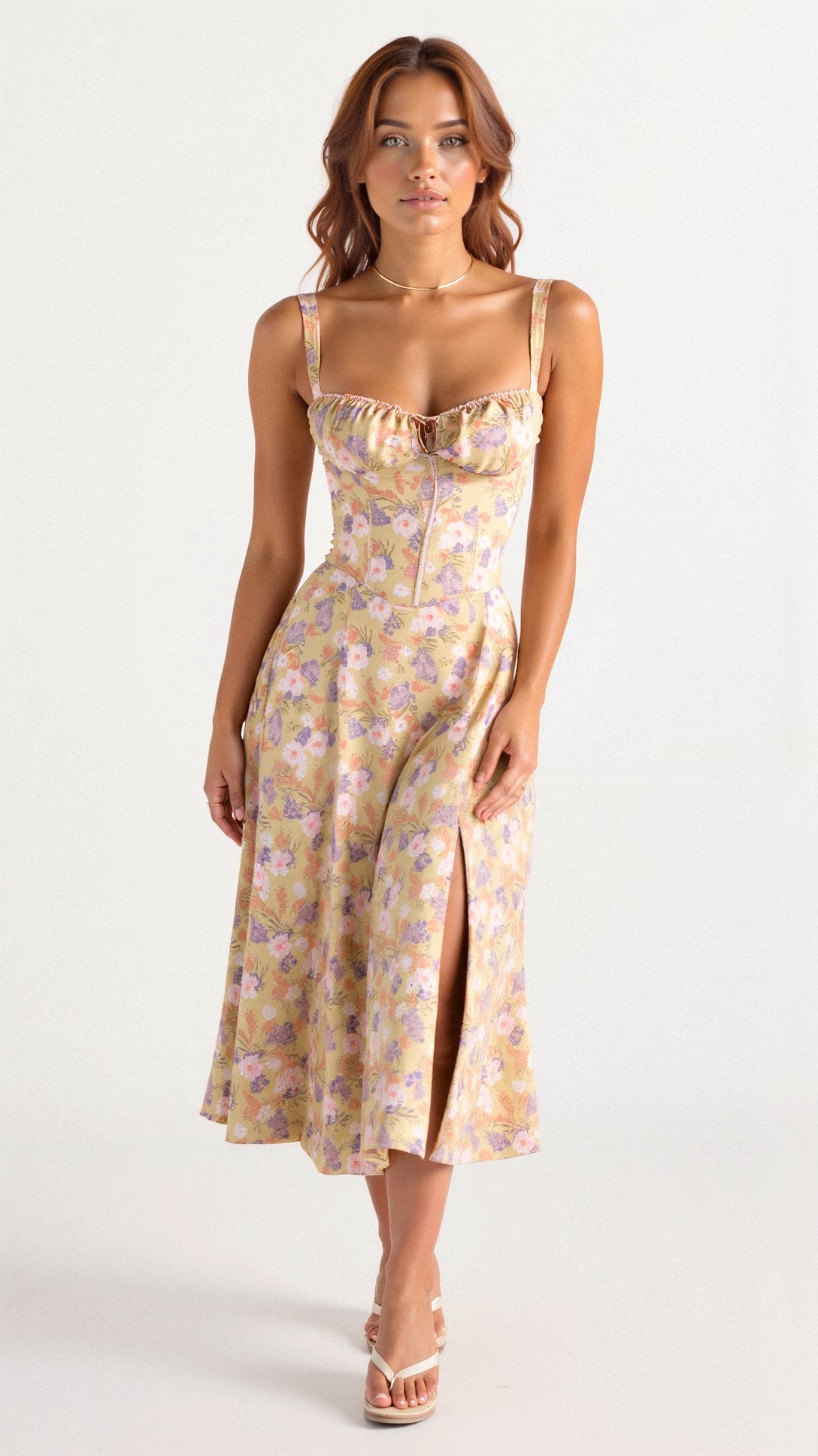 Kiana Korset Midi-jurk