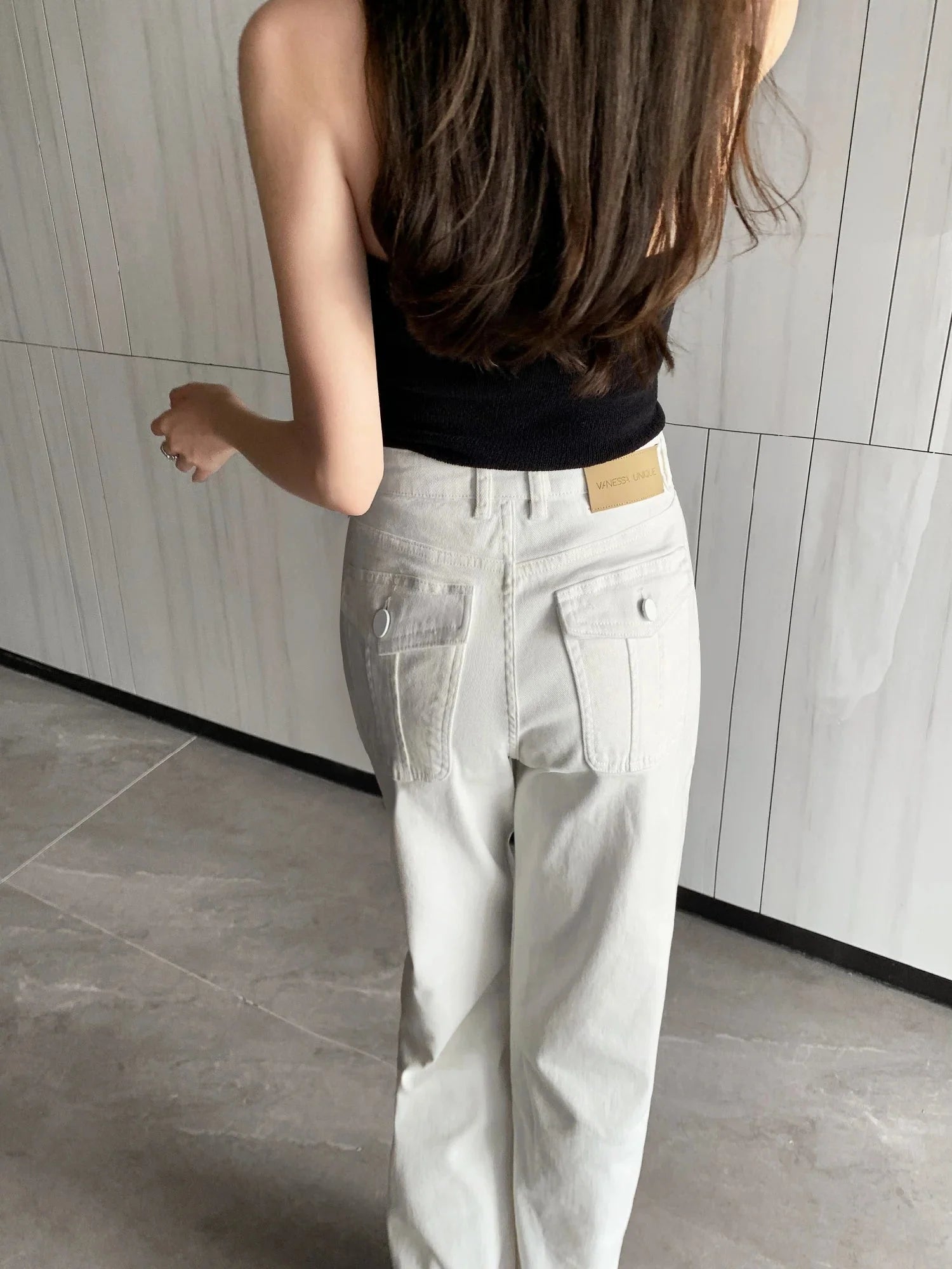 Kiera Hoge Taille Jeans met Wijde Pijpen