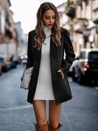 Larissa Midi-Blazer met Open Front