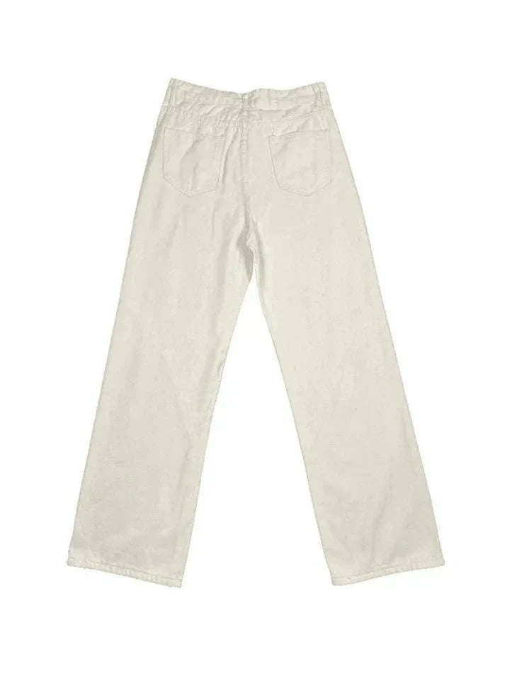 Lea-Marie Baggy-Jeans met Hoge Taille