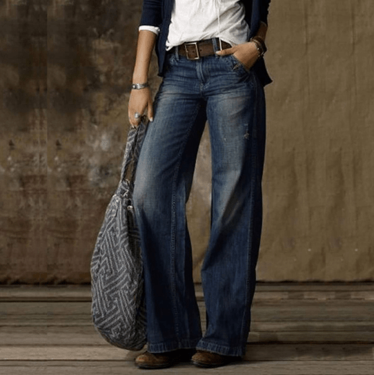 Majken Denim-Jeans met Wijde Pijpen