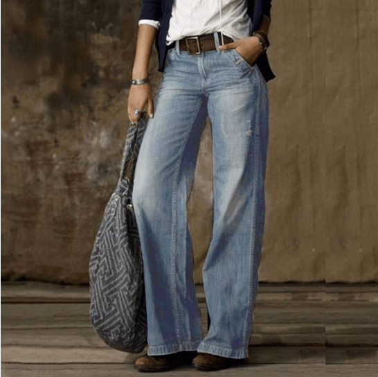 Majken Denim-Jeans met Wijde Pijpen