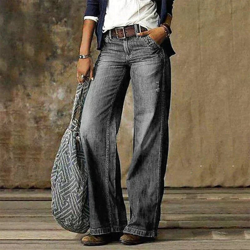 Majken Denim-Jeans met Wijde Pijpen