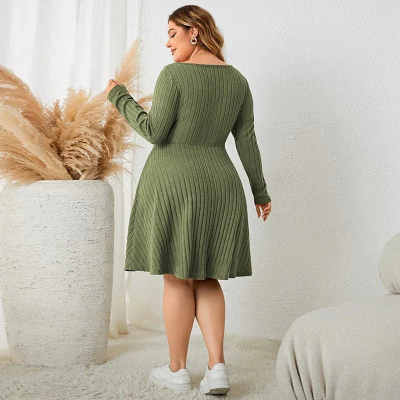 Meike Lange Mouwen Tricot Jurk