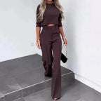 Merida Cropped Top en Broek Set voor Casual Elegantie