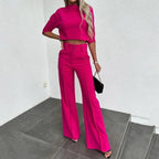 Merida Cropped Top en Broek Set voor Casual Elegantie