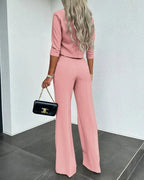 Merida Cropped Top en Broek Set voor Casual Elegantie