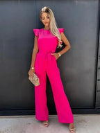 Nina Jumpsuit met Gerimpelde Mouwen