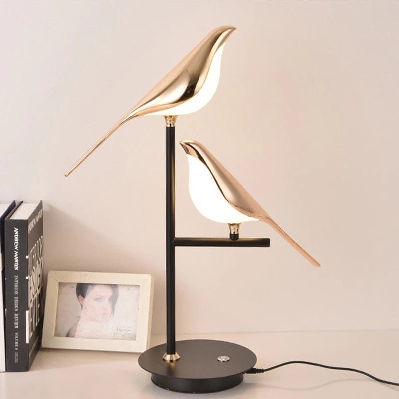 Ombre LED Vogel Tafel lamp