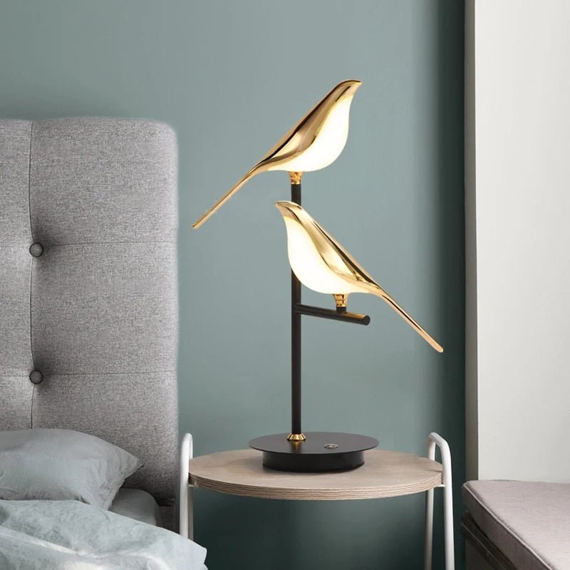 Ombre LED Vogel Tafel lamp