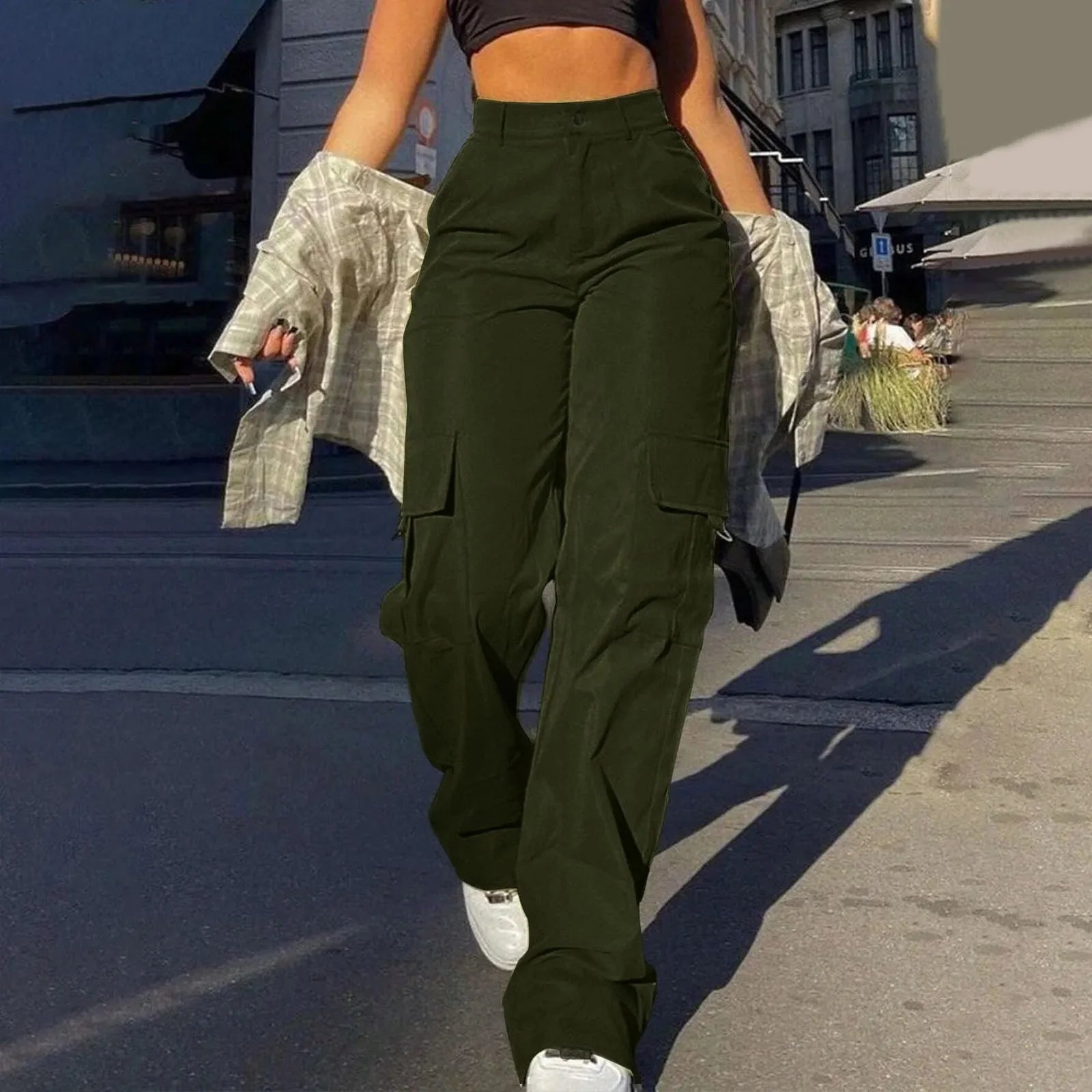 Patrice Hoge Taille Cargohose