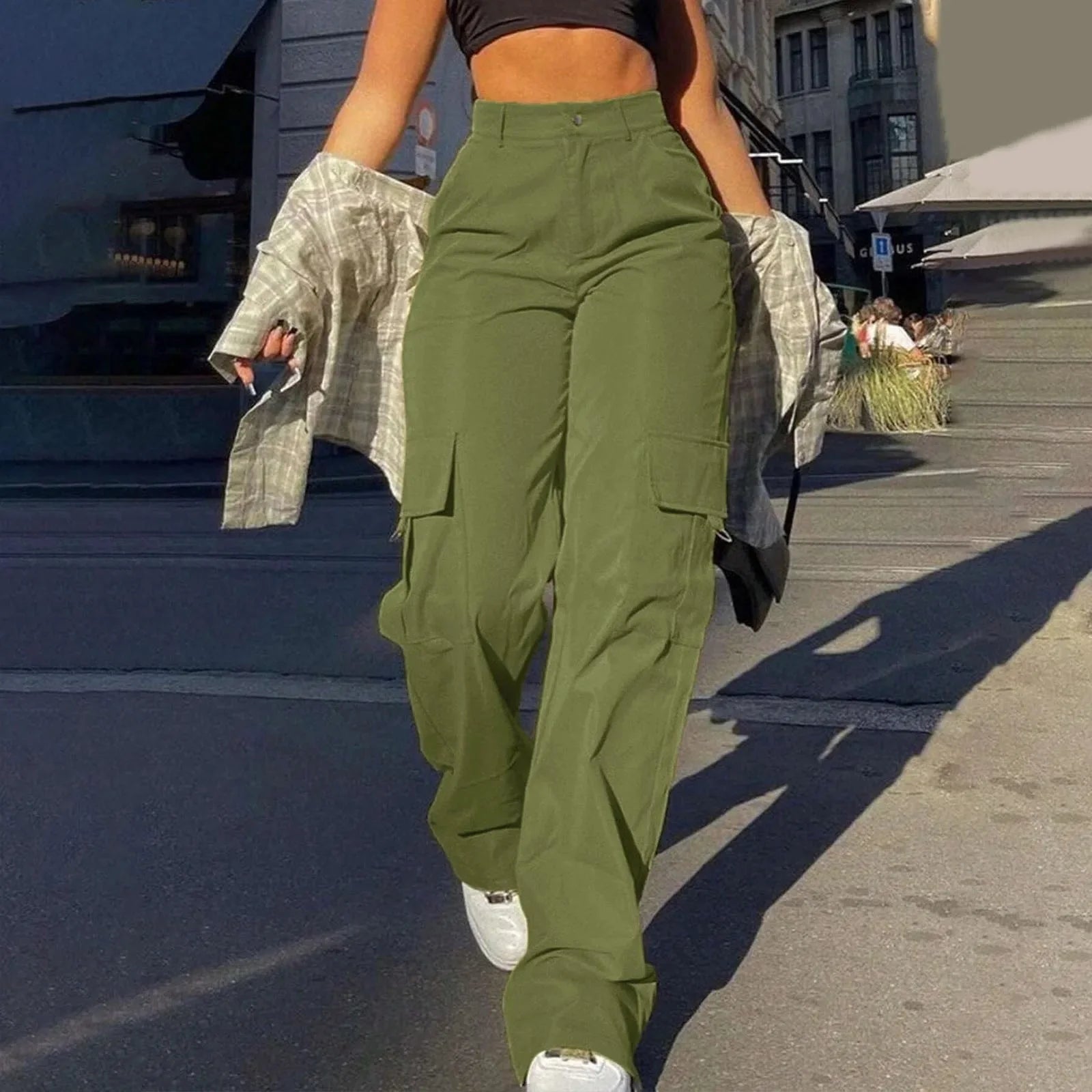 Patrice Hoge Taille Cargohose