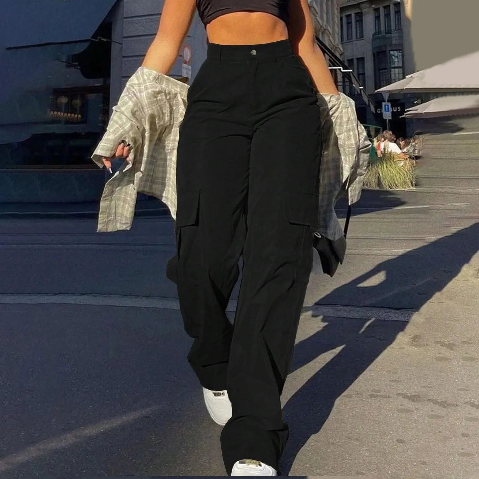Patrice Hoge Taille Cargohose