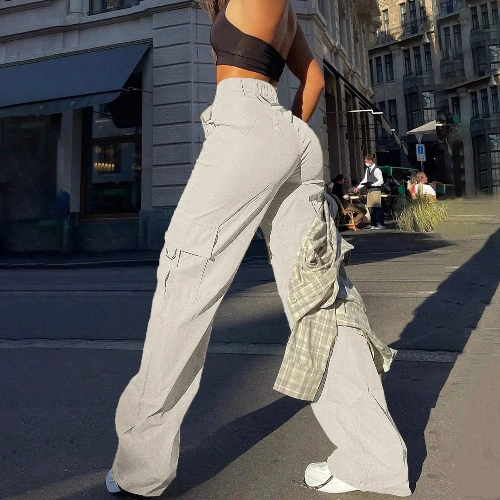 Patrice Hoge Taille Cargohose
