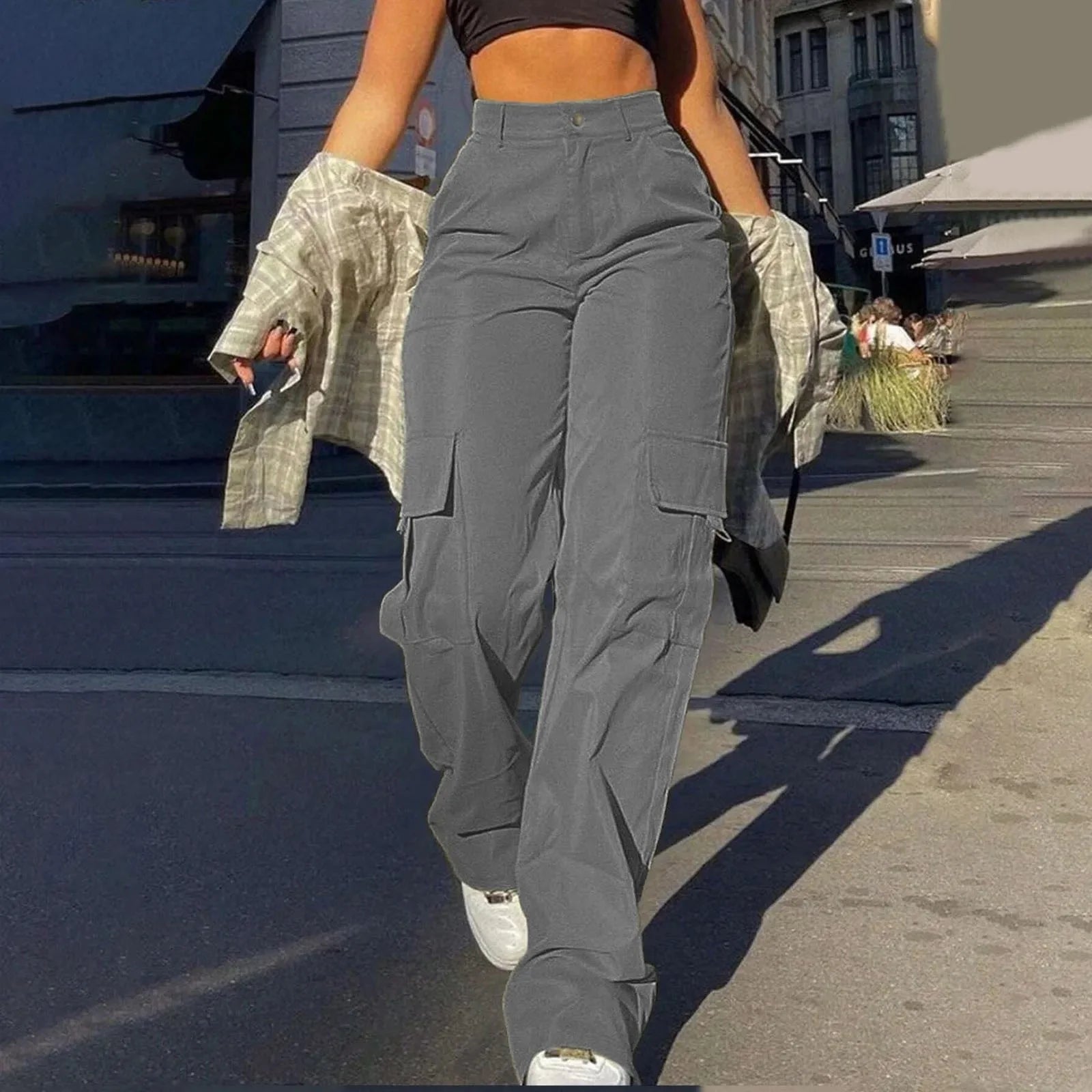 Patrice Hoge Taille Cargohose