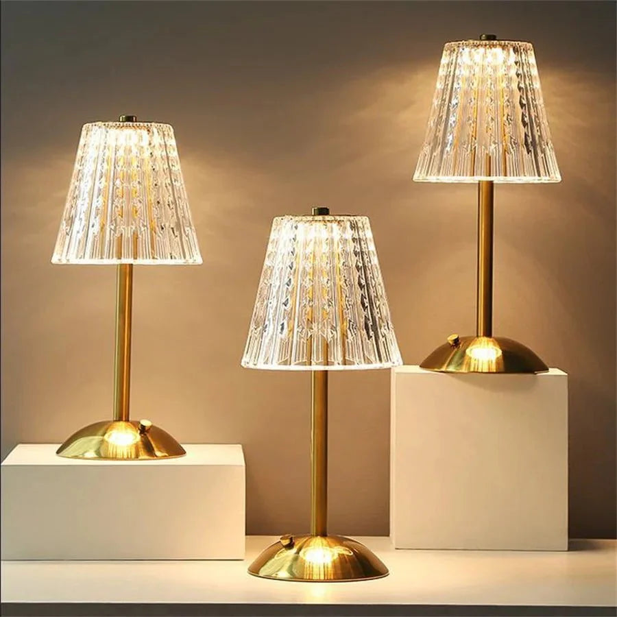 Pharos Gouden Kristallen Tafellamp