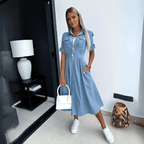 Rebekka Denim Midikleed
