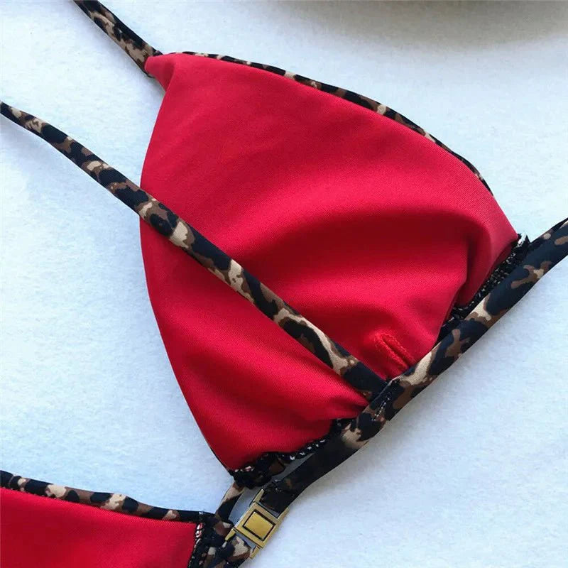 Silje Bikini-set met luipaardprint