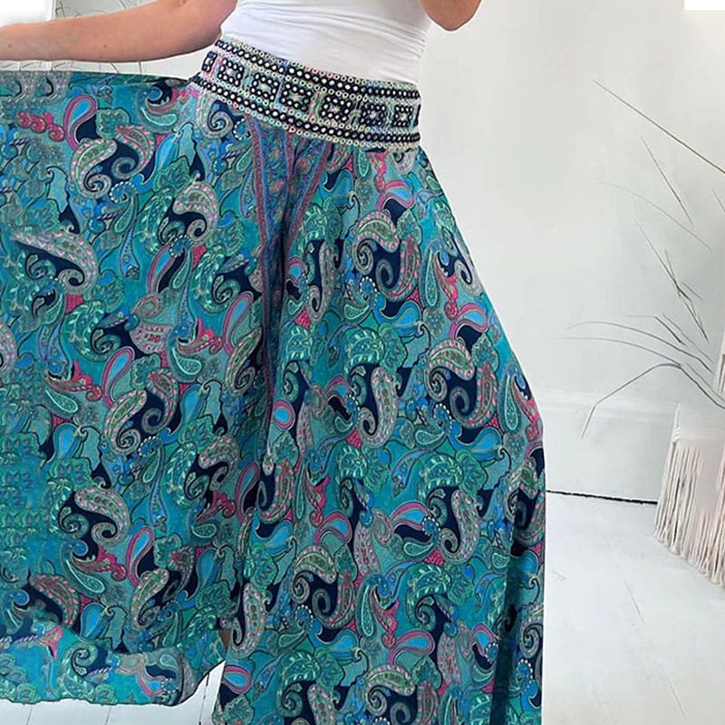 Tabea Boho Paisley Wijde Broeken
