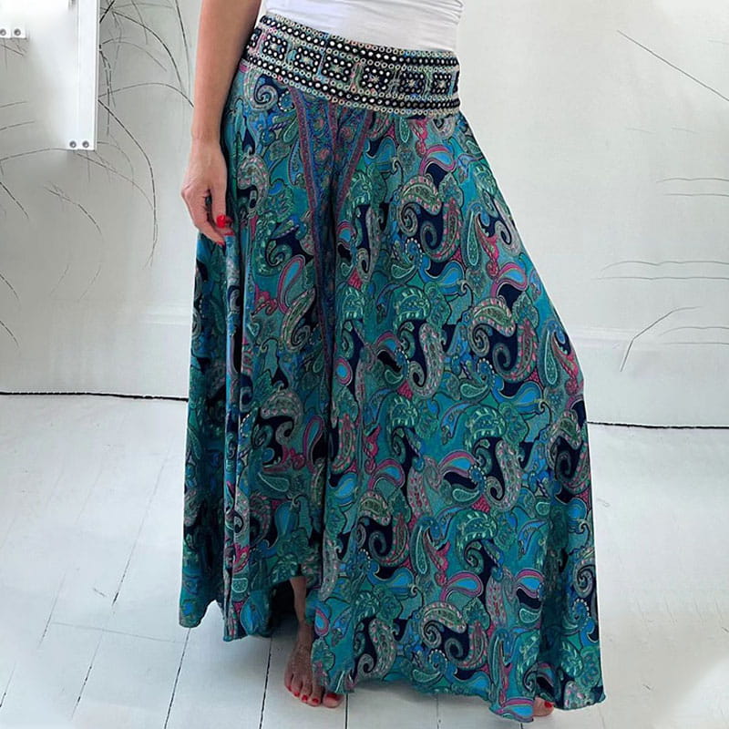 Tabea Boho Paisley Wijde Broeken