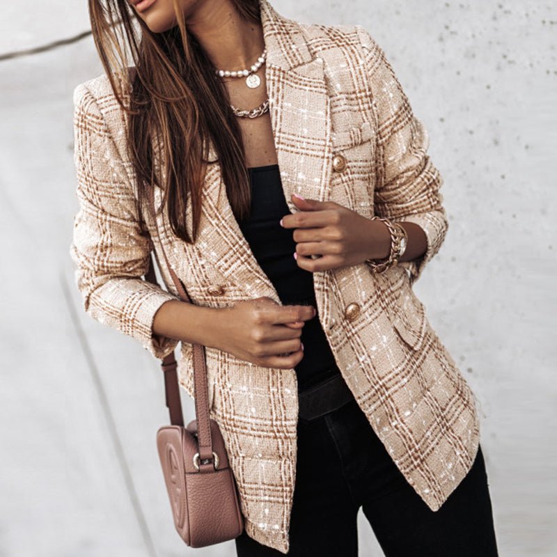 Tove Geruite Blazer