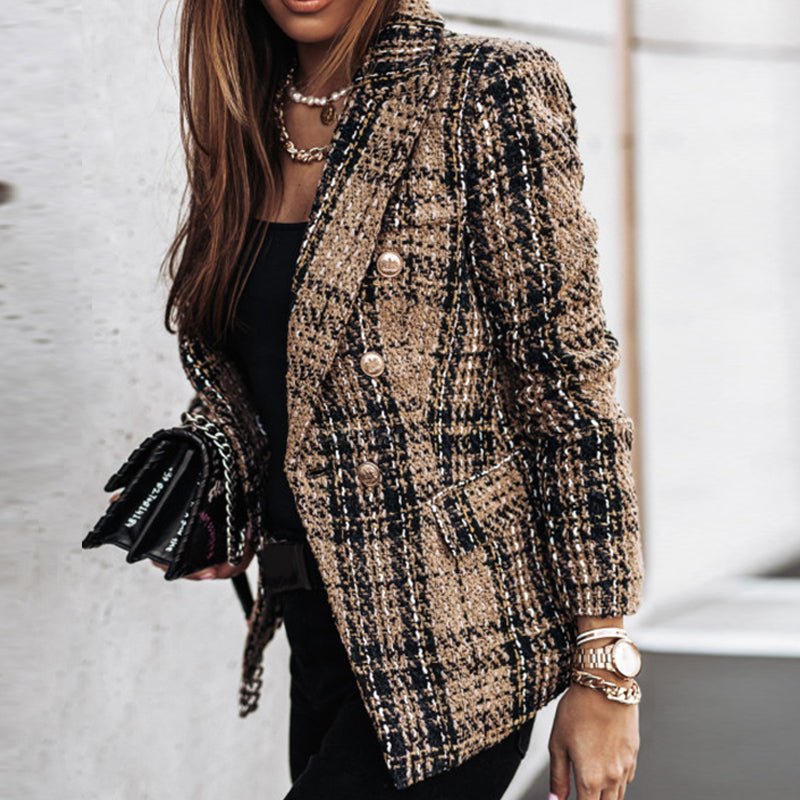 Tove Geruite Blazer