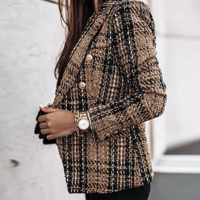 Tove Geruite Blazer