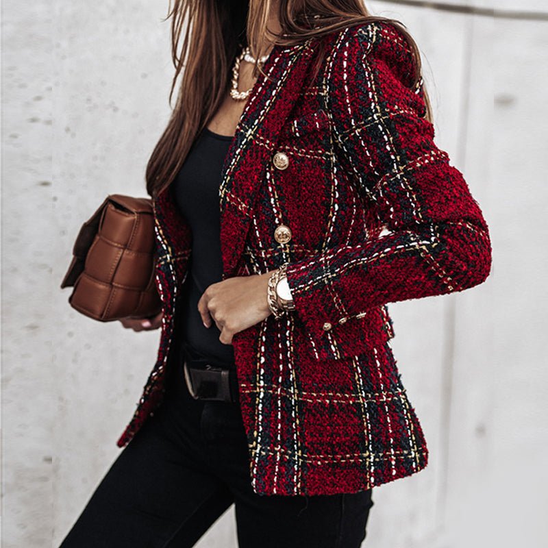 Tove Geruite Blazer