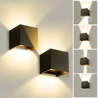 UrbanGleam Draadloze LED-Cube Wandlamp