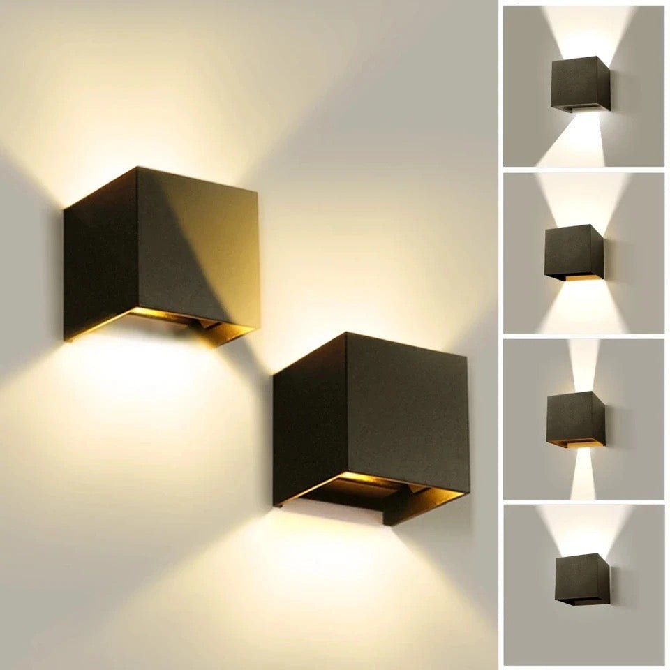 UrbanGleam Draadloze LED-Cube Wandlamp