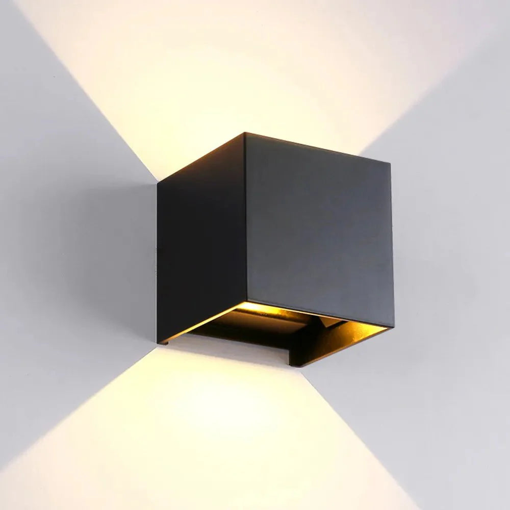 UrbanGleam Draadloze LED-Cube Wandlamp