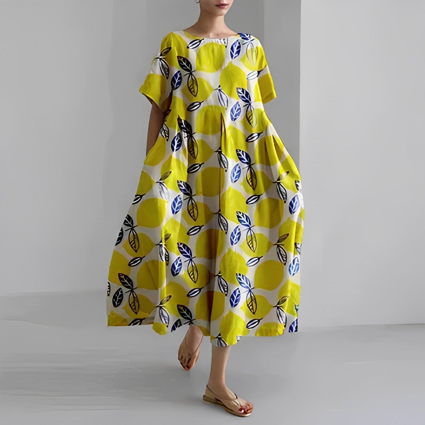 Naomi Boho Bloemen Lente Maxi Jurk voor Vrouwen - Ademend, Comfortabel en Elegant in Verschillende Kleuren voor Casual of Feestelijke Gelegenheden