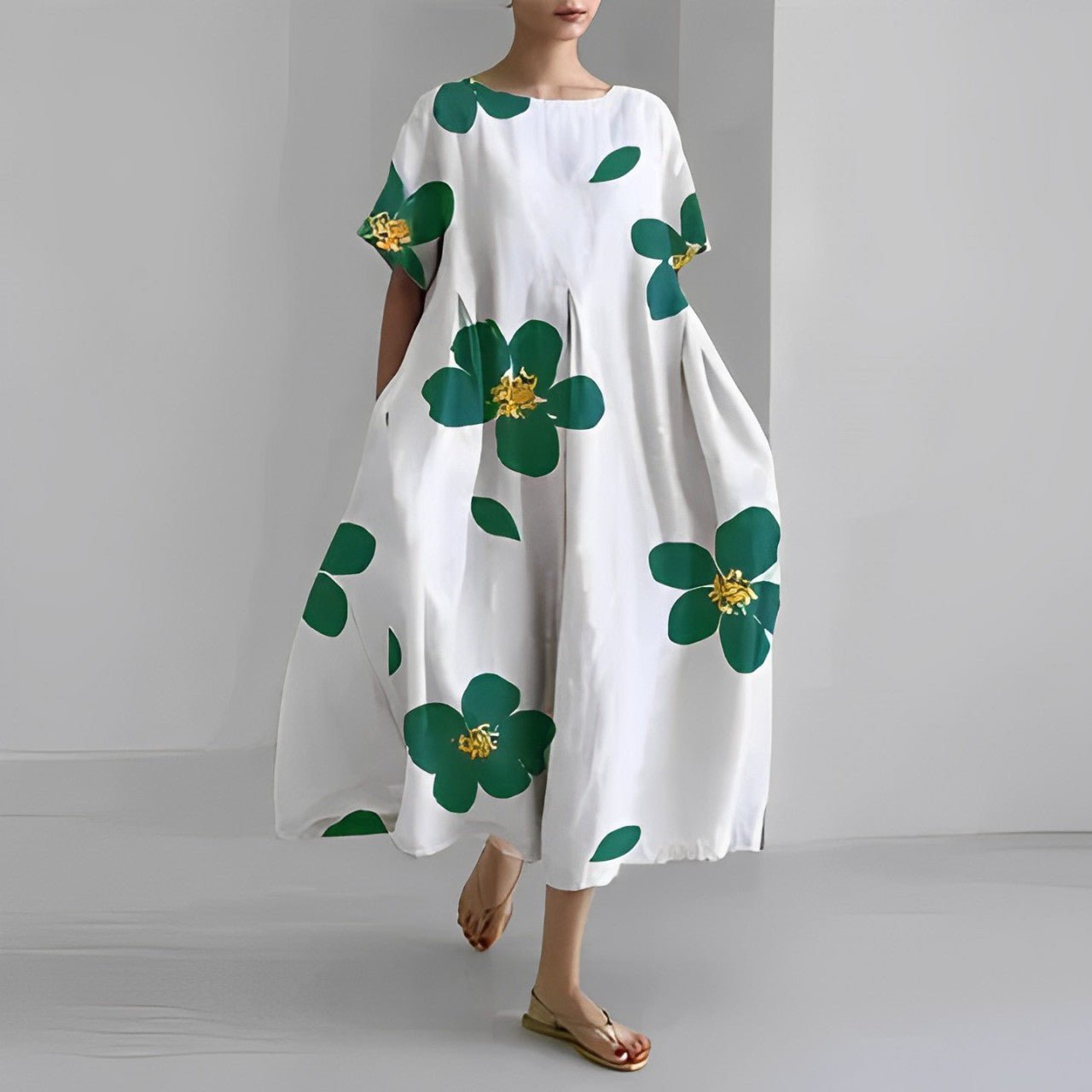 Naomi Boho Bloemen Lente Maxi Jurk voor Vrouwen - Ademend, Comfortabel en Elegant in Verschillende Kleuren voor Casual of Feestelijke Gelegenheden
