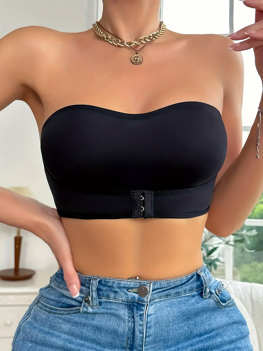 Luna - Sportieve naadloze antislip bandeau bh