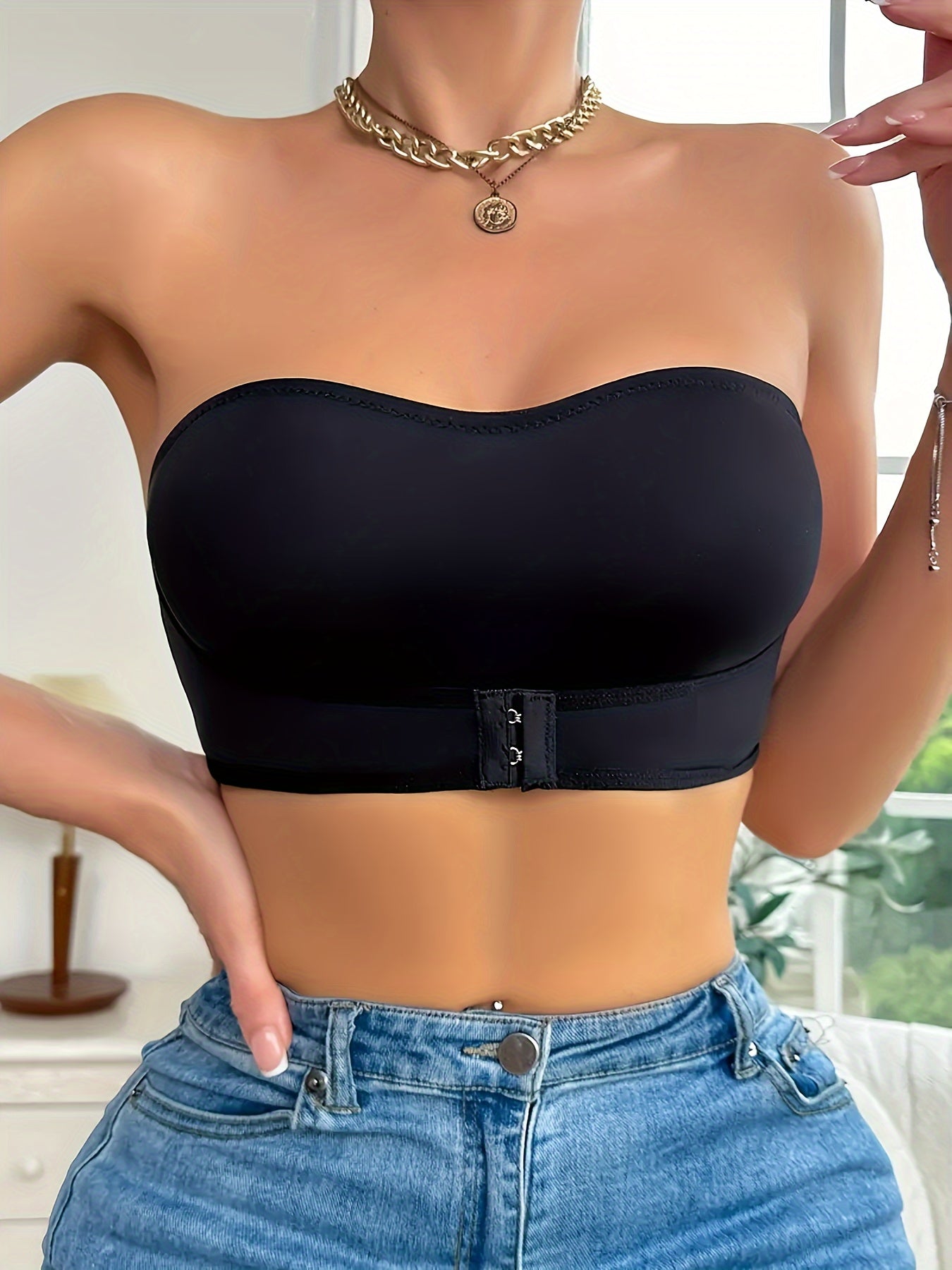 Luna - Sportieve naadloze antislip bandeau bh